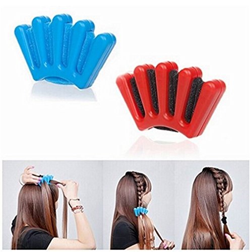 HENGSONG Mode Haarstyling Tool Französisch Haare Flechten Tool Roller Haar Styling Twist (Blau) - 3