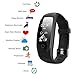 Produktbild XCSOURCE® Neue ID107 Plus Smart Armband Herzfrequenz Monitor Bluetooth Sportband Uhr Fitness Tracker SMS / Call Alert AC837