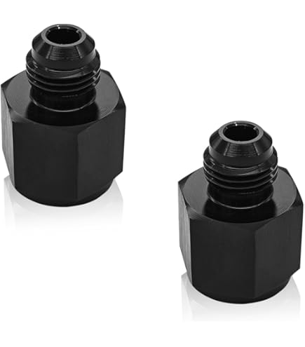 EBTOOLS 0° 45° 90° 180° Fuel Fitting, AN6 Hose End Pipe Aluminum Alloy