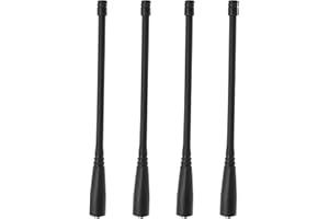 EMSea 4pcs Antenne SMA-Femelle Double Bande VHF 136-174MHz UHF 400-520MHz Compatible avec Baofeng GT-3 UV-5R UV5RE UV5RA 50ohm Radio Portative Impédance 17cm