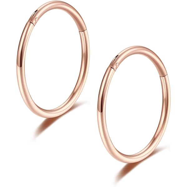 Dochais 6-teiliges Septum-Piercing Set – 316L Edelstahl, 16G/1.2mm, Hypoallergen, Silber/Gold