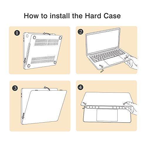 MoKo H  lle f  r MacBook Pro 13 2016 - Schlank Matte Harte PC Schale Sch  tzh  lle Case Cover Etui f  r das neue Apple MacBook Pro 13 Zoll A1706   A17