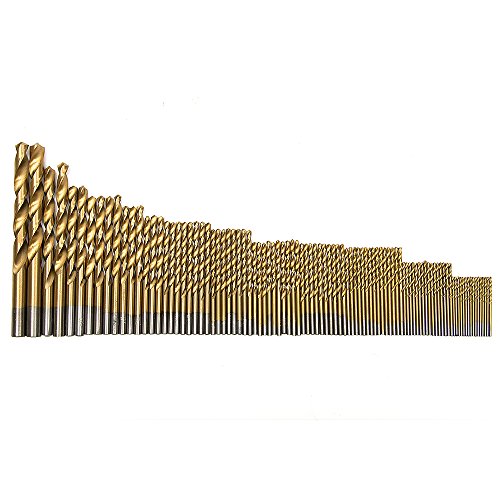 Fortag 99.tlg Micro Bohrer Set Titanium HSS Metallbohrer Spiralbohrer Handspiralbohrer Bohrersets Werkzeug Drill Bit 1.5 mm-10 mm - 4