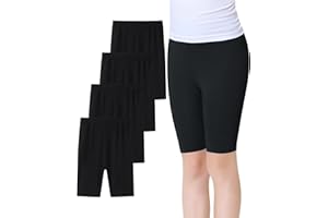 Domee Dziewczęce legginsy krótkie spodnie rowerowe letnie 4-pak