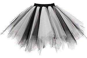 SHOBDW MUJER Falda de Tutu Mujer,SHOBDW Pettiskirt Colores de Gasa Plisada Vestidos de Baile de Arco Iris Rendimiento de Disfraces Regalo de Cumpleaños Adulto Falda Corta de Tutú Corto