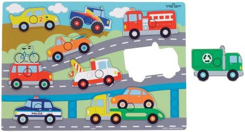 Small World Toys Ryan's Room Wooden Puzzle - Vehicles