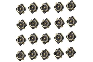 YCYUYUFUNS We Top 20 Pack IPEX4 Patch Antenna Base 1.5mm 4th Generation IPEX U.FL MHF4 Receptacle Connectors for Antennas, Instrumentation, Satcom, Base Stations