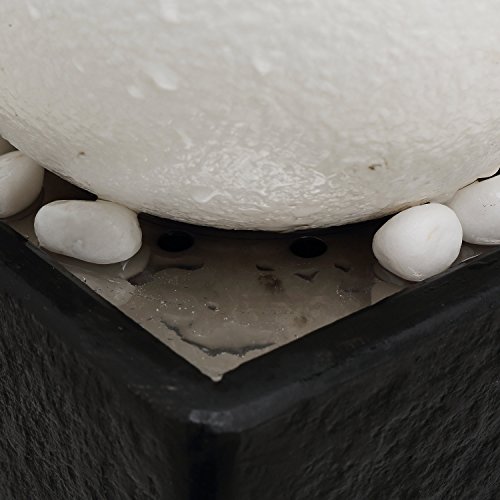 Köhko Dekobrunnen Naturstein „Mambo“ Kugelbrunnen mit LED-Beleuchtung - 2