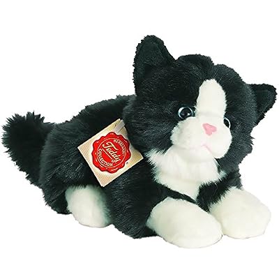 Hermann Teddy Collection - 906896 - Peluche - Chat Mensonge - 20 cm - Noir/Blanc