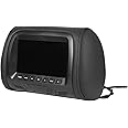 Adium Headrest Player, 800 X 480 Resolution 7in Screen Two-Way Video Input Car Tv for Car(Black)