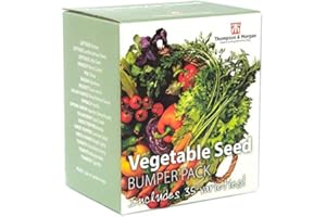 Vegetable Seed Collection Bumper Pack Includes 35 Different Varieties Lettuce Tomato Carrot Salad Leaves + 1 FREE Pair of Garden Snips, 1 x Vegetable Seeds Bumper Pack by Thompson & Morgan