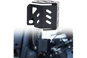 REARACE Motorcycle Rear Brake Fluid Reservoir Guard Cover Protector Compatible with Royal Enfield Himalayan 2016-2023