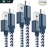 kabel micro usb 3m saturn Hervorragende Haltbarkeit - Die Kabel sind mit Nylon-Geflechten, die flexibel genug sind, nachbearbeitet. Sie wurden durch mehr als 5000 Giebungen getestet und funktionierten immer noch sehr gut.