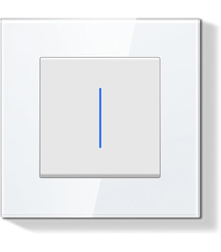 DEBFLEX - Casual Evo - Interrupteur Poussoir - Interrupteur Mural Avec Voyant Pour Commande D'Eclairage - Installation Rapide - ABS - Installation Encastrée - Noir - 48 X 48 X 41 Mm