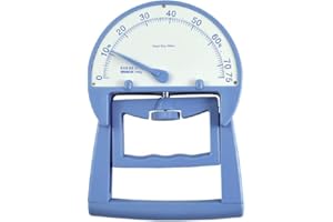 Gima - Hand Grip Meter, Dynamometer for Measuring Force of Hands, Plastic, Calibrated 75 kg.