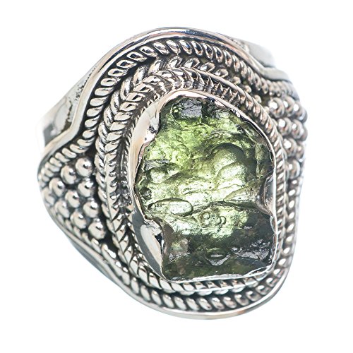 Ana Silver Co Czech Moldavite Ring Size M 925 Sterling