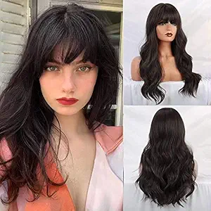 D-DIVINE Hair Wigs for Women And Girls | Full Head | Natural Looking Artificial Hair | Stylish Wig for Girls & Ladies | Wig for Cancer Patients | Heat Friendly Synthetic Fibers | Fashion Wigs
