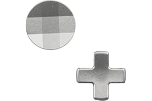 PEIXIONG 2 Pcs Magnetic Stainless Steel D-Pads for Xbox Elite Series 2 Controller for Xbox Elite 2 Core Controller, Replacement Parts Directional Pad Button Kits for Xbox One Elite Series 2 Controller (Silver)