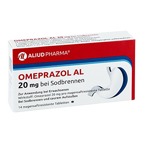 Preisvergleich Produktbild OMEPRAZOL AL 20 mg b.Sodbr.magensaftres.Tabletten 14 St Tabletten magensaftresistent