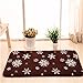 Produktbild Qianmo-Carpet Kann In Der Maschine Waschen Sog Wc Matte Bad Anti-Skid Kaffee Schneeflocke Werden Muster, 50 * 80 Cm