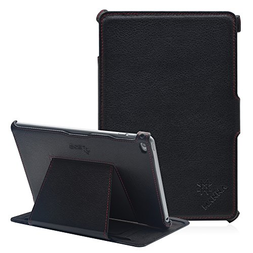 MANNA Schutzhülle für iPad mini 4 | Kunstleder, schwarz | Autosleep-Funktion | EasyStand | Cleverstrap - 3