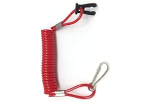 UNBEKANNT Marine Boat Kill Stop Switch Tether Red Cord Lanyard For Suzuki Outboard Engine Motorboat