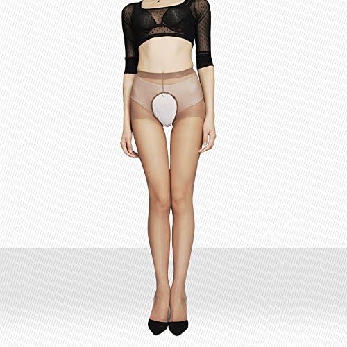 Anti-hook summer lady fun free off the file hollow stockings black long pants socks ( Color : Brown )