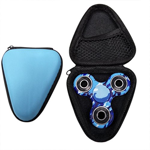 Hand Spinner Carry Bag,Omiky Box Packet Case for EDC Fidget Spinner Finger Toy (Blue)