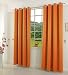 Produktbild Verdunklungsgardine blickdicht, 2 Stück 245x140 (HxB), Orange Ösen Thermo Vorhang Gardine Verdunklungsvorhang Blackout, 206000