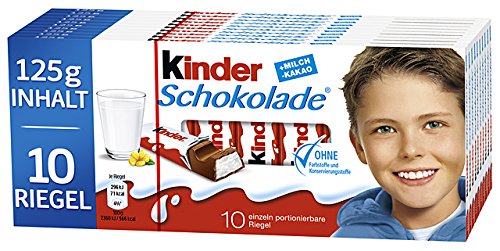 Preisvergleich Produktbild Kinder Schokolade, 10er Pack (10 x 125g Tafel)