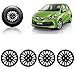 Auto Pearl-Premium Quality Car Full Black Wheel Cover Caps Black 14 inches Press Type Fitting For - Honda Brio RS.1349.00
