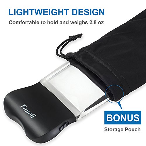 Fancii 2X Lupa Rectangular para Leer Libros con Luz LED - Lente de Aumento sin Distorsi n y sin Marco 58 x 102mm - para Peri dicos y Mapas Personas Mayores o con Mala Visi n reviews Fancii 2X Lupa Rectangular para Leer Libros con Luz LED - Lente de Aumento sin Distorsi n y sin Marco 58 x 102mm - para Peri dicos y Mapas Personas Mayores o con Mala Visi n