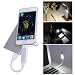 Produktbild Hoo Plus-LED USB-Licht Mini USB Keyboard LED-heller beweglicher Leselicht SOS Lichter Ladeanschluss f¨¹r iPad iPhone 5 / 5C / 5S / 6/6 Plus ist ideal f¨¹r Nachtbuch-Lese, Nachtlicht, Nachtarbeit, Licht-Lampe. (White)