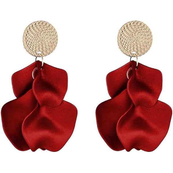 Reale Onice Rosso Pietra Preziosa Goccia Orecchino Per Le Donne, Autentico Fatto A Mano Moda Progettista Placcato Argento Orecchino, Tribale E Etnico Design Gioielli Per Feste