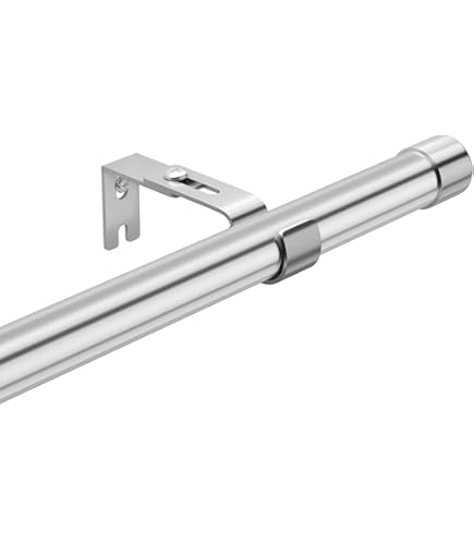 Kit Bastone Per Tende 25mm In Metallo - Montaggio A Soffitto 240cm - Foto 13