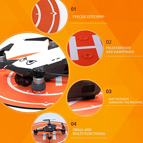 LEDMOMO Universal plegable almohadilla almohadilla Pad Helipad para DJI SPARK DJI Mavic Pro Drone RC Quadcopter