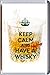 Produktbild Keep Calm and Have Another WHISKY Kühlschrankmagnet Gedruckt Auf ein Bild von Kristall Glas von Whisky. für Brandyliebhaber