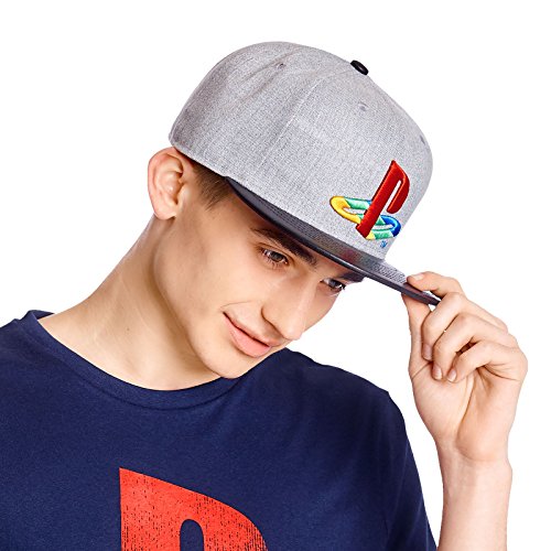 Price comparison product image PlayStation Snapback Cap Logo Baseball Cap Grey Black