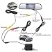 Produktbild ROGUCI 4.3 Zoll Farbe TFT Rückspiegel Monitor mit IP67 Wasserdichte HD CCD 2 LED Fahrzeug Rückfahrsperre Reverse Backup Kameras Nachtsicht 170 ° Betrachtungswinkel Rückfahrkamera Kit Für Auto (4.3"Mirror+Kamera)
