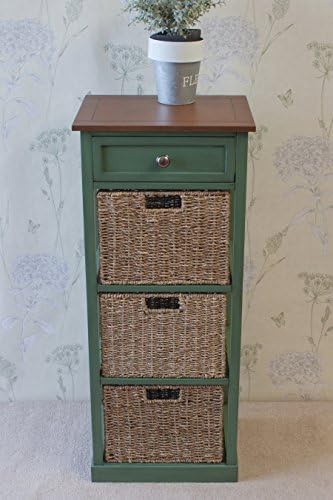 Stylish Country Cottage 4 Drawer Tallboy Chest of Drawers Storage Unit