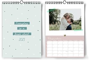 PAPERLIONS Bastelkalender 2025 zum Selbstgestalten I DIY Fotokalender für Fotos I DIN A4 I Wandkalender zum selber gestalten, Jetzt entdecken und individuell gestalten!