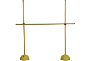 BOJE SPORT - PREMIUM PRODUKTE (SCHNELLER VERSAND) haie d'entraînement: 3 jalons en plastique 120 cm, 2 socles multi-fonctions remplissables, 2 rotules pivotantes (360 degrés), couleur: jaune – 3x 120y 2x xsy 2x 2S