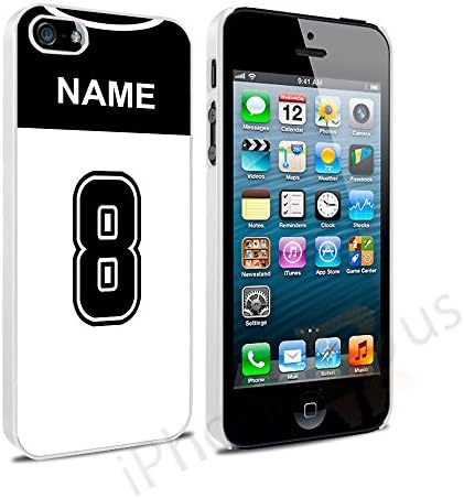 Fulham Colours Personalised Football Shirt, Any Name, Any Number Snap-on Hard Back Case Cover for Apple iPhone 5 5s SE By iPhone R Us®