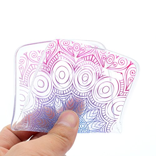 Lenovo C2 (K10A40) Hülle,Lenovo C2 (K10A40) Case,Lenovo C2 (K10A40) Silikon Hülle [Kratzfeste, Scratch-Resistant], Cozy Hut TPU Etui Protective Case Ultra Dünn Schutzhülle Hübsches Bild Weiche Flexible Silikon-Gummi Tasche Anti-Kratzer Schützende Abdeckung Cover in 3D Farbe Blume für Lenovo C2 (K10A40) – Datura Blumen - 5