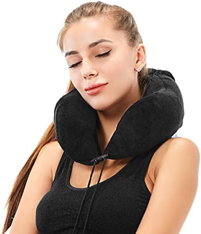 Neck Pillow-Memory Foam Travel Pillows for Airplanes