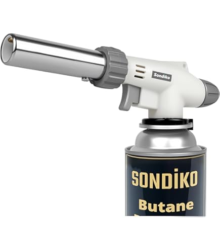 Iwatani International Iwatani PRO2 Culinaire butaanbrander voor sous vide, verstelbare vlam met omgekeerd gebruik voor desserts, crème brûlée, BBQ en bakken (butaanbrandstof niet inbegrepen Iwatani International Iwatani PRO2 Culinaire butaanbrander voor sous vide, verstelbare vlam met omgekeerd gebruik voor desserts, crème brûlée, BBQ en bakken (butaanbrandstof niet inbegrepen