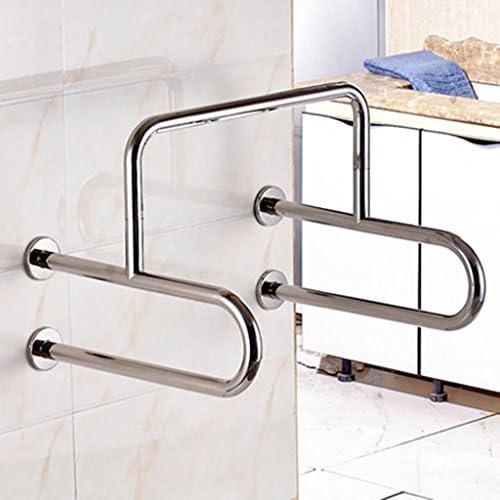 Qiangzi Shower rails Urinal Handrail Old Man Bathroom Handrail Nylon Safe Handrail Style Optional Handrail for elderly ( Color : No leg )