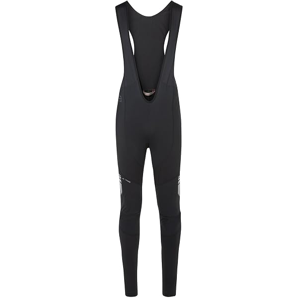 VAUDE Men's Active Warm Tights - Pantalon Cyclisme Chaud Avec Bretelles Et Rembourrage