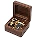Produktbild Micat® Christmas Music Box Wooden Music Box Boutique kreative Geburtstagsgeschenk Freundin zu Mädchen Kleine Geschenke (-E: Canon, 002: Walnut Spieluhr)