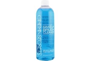 Cinema Secrets Original Blue Vanilla Makeup Brush Cleaner Solution - Professional Cleanser for Makeup Brushes - Quick-Drying, Rinse-Free Formula - Removes Stubborn Waterproof Make Up (16 fl oz)